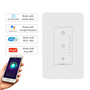 LEELEN OEM/ODM google alexa tuya app home 3 Way LED dimmer WIFI / BLE 120V smart touch segment dimmer switch for led lights