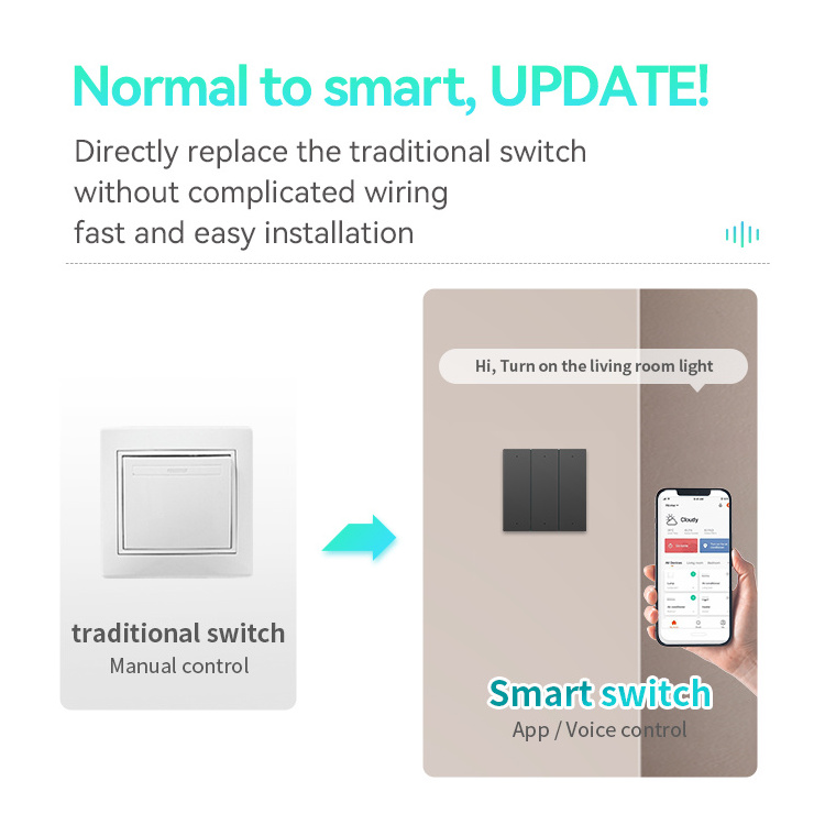 LEELEN interruptor inteligente wifi smart home system central control switch panel alexa zigbee smart home switches and sockets