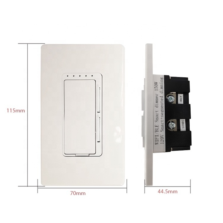 LEELEN smart dimming switch WiFi 3 way segment dimmer switch tuya app control Alexa Bluetooth dimmer switch led lights