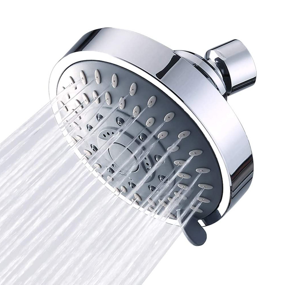 Hot sales high pressure fixed shower head rainfall 5-Setting luxury shower even at low water flow