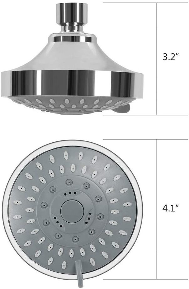 Hot sales high pressure fixed shower head rainfall 5-Setting luxury shower even at low water flow