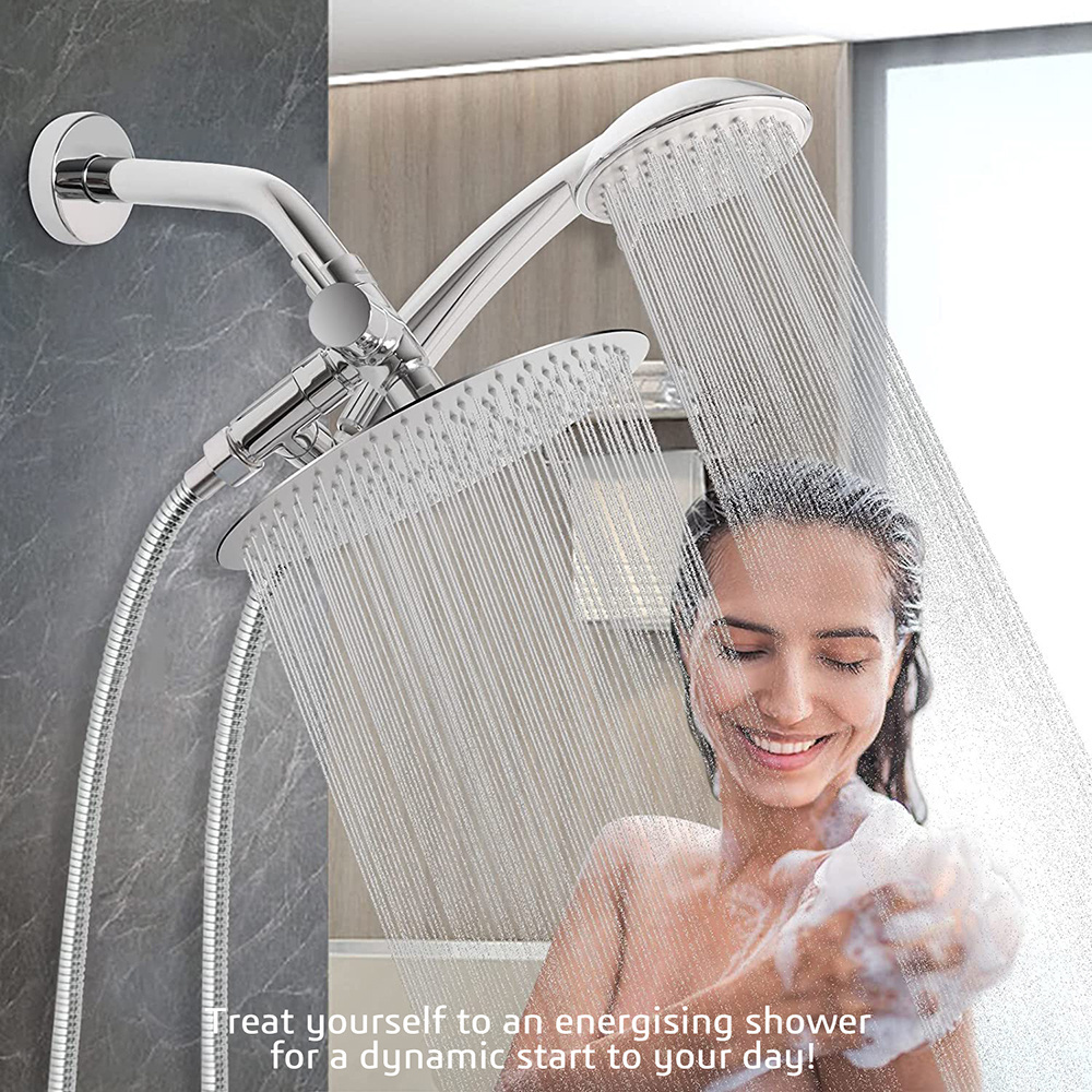 3 Way Shower Diverter Valve 1/2 with Hand Shower Holder for Bathroom Hand Shower Hardware Accessory