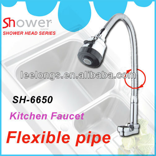 Leelongs Universal Stainless Steel Kitchen faucet Chrome Kitchen Water Tap Faucet