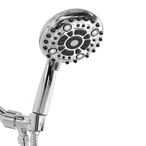 America Hot Sales Full Chrome 6 Functions High Pressure Mist Spray Handheld Shower Head