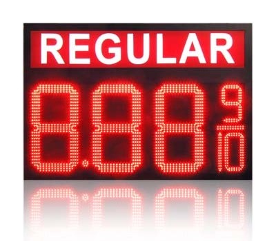 rf remote control led gas price signs Wholesale Price led petrol price sign gas station 12inch digital number Sign