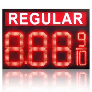 rf remote control led gas price signs Wholesale Price led petrol price sign gas station 12inch digital number Sign