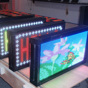 Outdoor video full color programmable led moving message sign board waterproof IP65