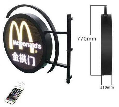 China supplier high quality HD video advertising indoor/outdoor round screen circle  P3  P5 led display