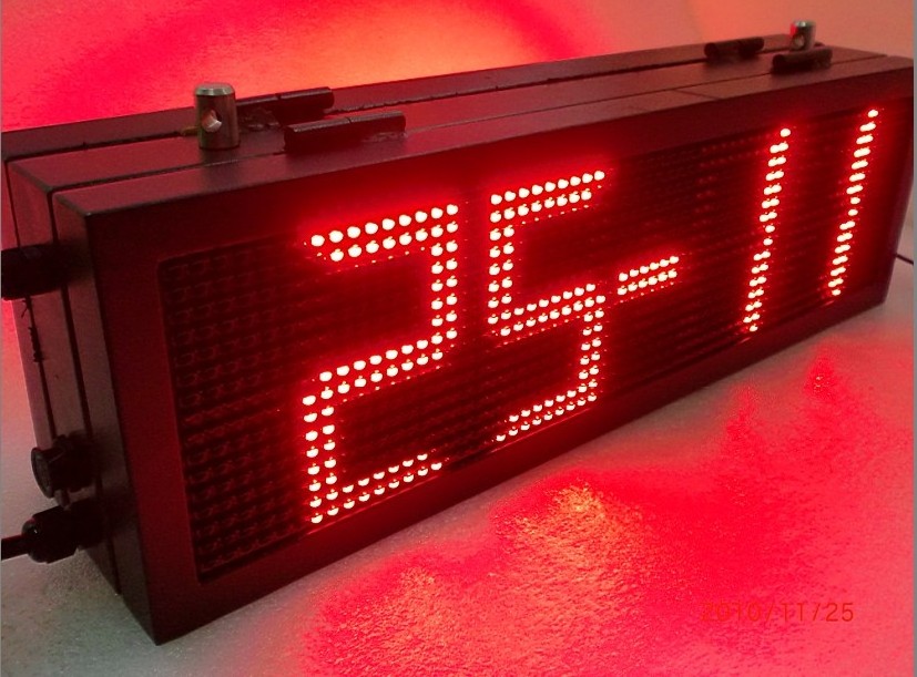 outdoor led clock time date temperature sign 6 Digit Led 7 Segment Indoor Count up Countdown Timer Clock Time Led Clock Display