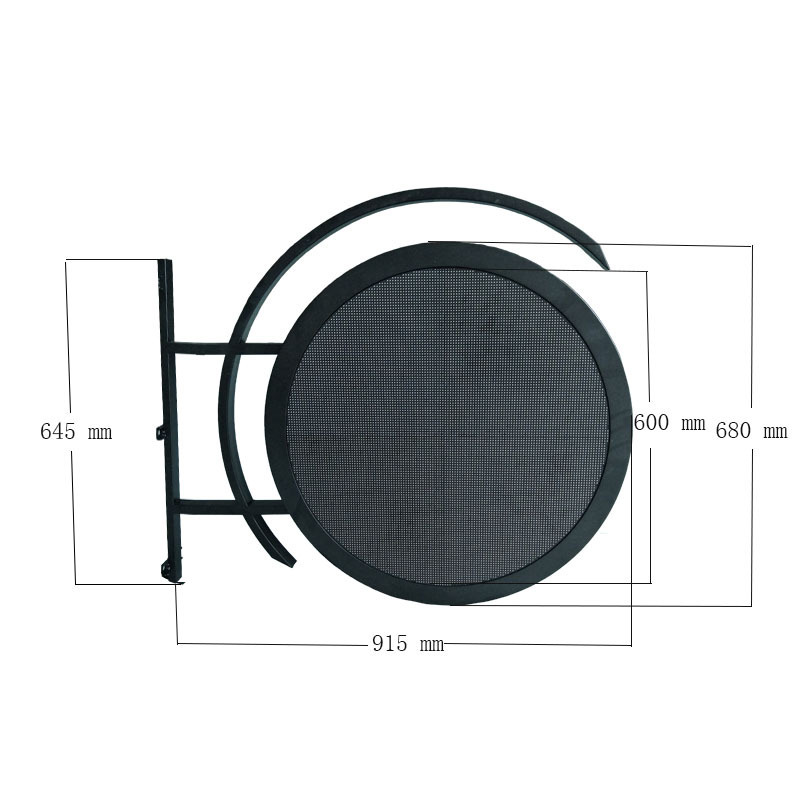 China supplier high quality HD video advertising indoor/outdoor round screen circle  P3  P5 led display