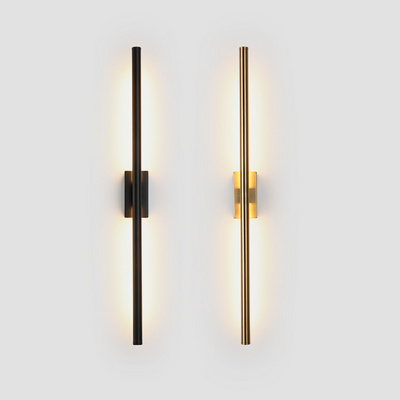 Indoor LED Sconce Wall Lamp Light for Home Hotel Bedroom Bedside Bathroom Corridor Modern Nordic Mounted Brass Gold Long Stripe