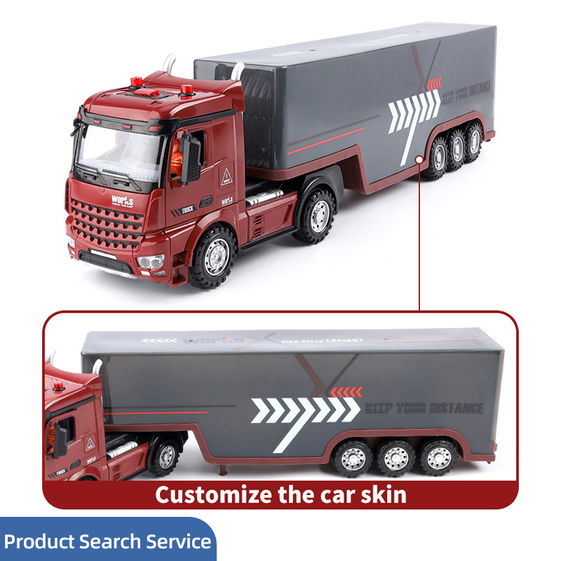 Leemook 2.4G Remote Control Container Truck Toy Tractor Trailer Truck Radio Control Toy rc truck and trailer