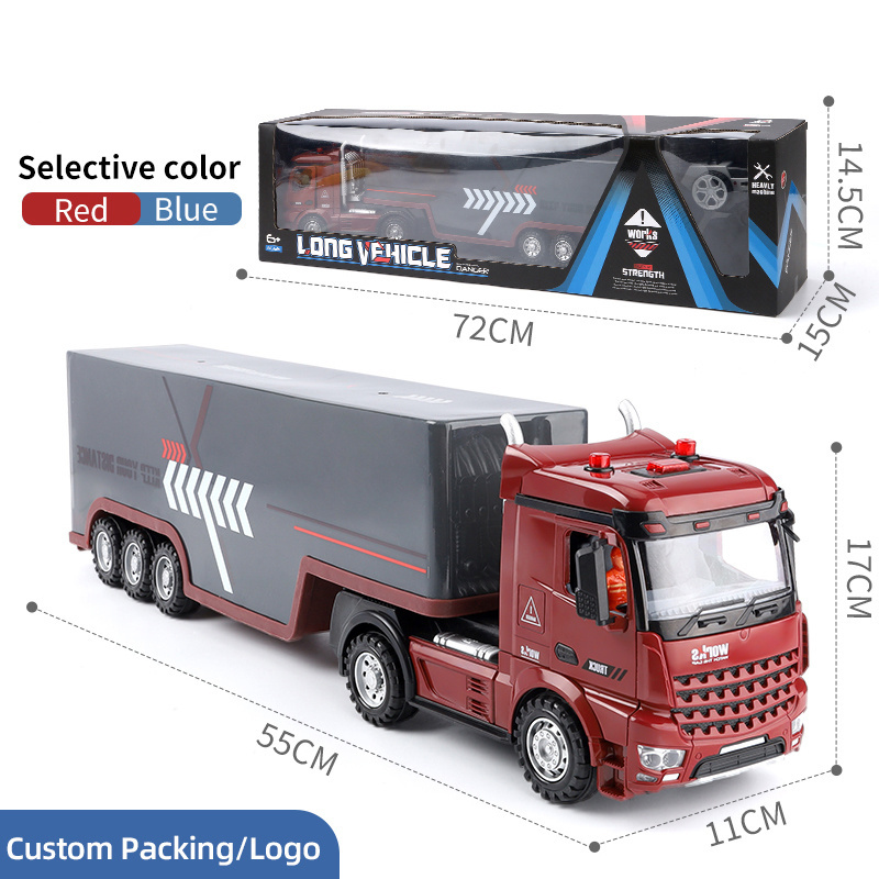 Leemook 2.4G Remote Control Container Truck Toy Tractor Trailer Truck Radio Control Toy rc truck and trailer