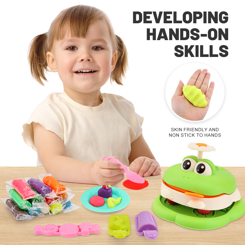 Leemook Hot Sale Play House Color Clay Toys Slime Kit Playdough Children's Diy Play Dough Kits