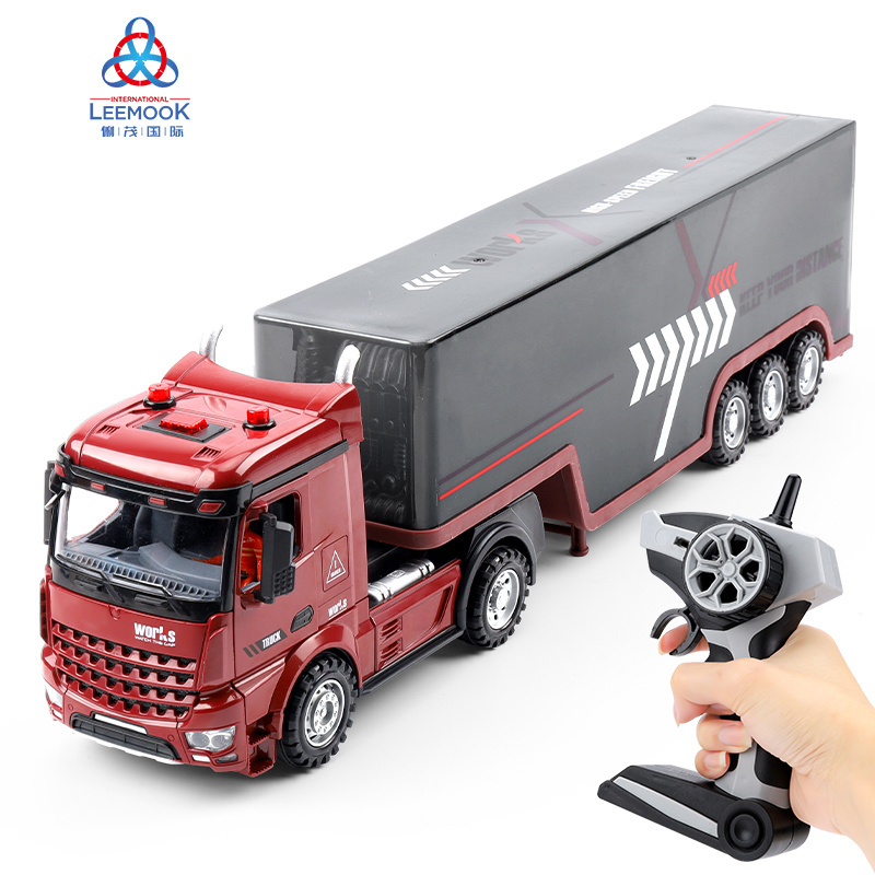 Leemook 2.4G Remote Control Container Truck Toy Tractor Trailer Truck Radio Control Toy rc truck and trailer