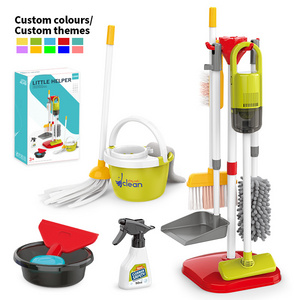 Leemook 2024 Hot Housework Clean Tools Set Pretend Play Preschool Housekeeping Cleaning Toys For Kids