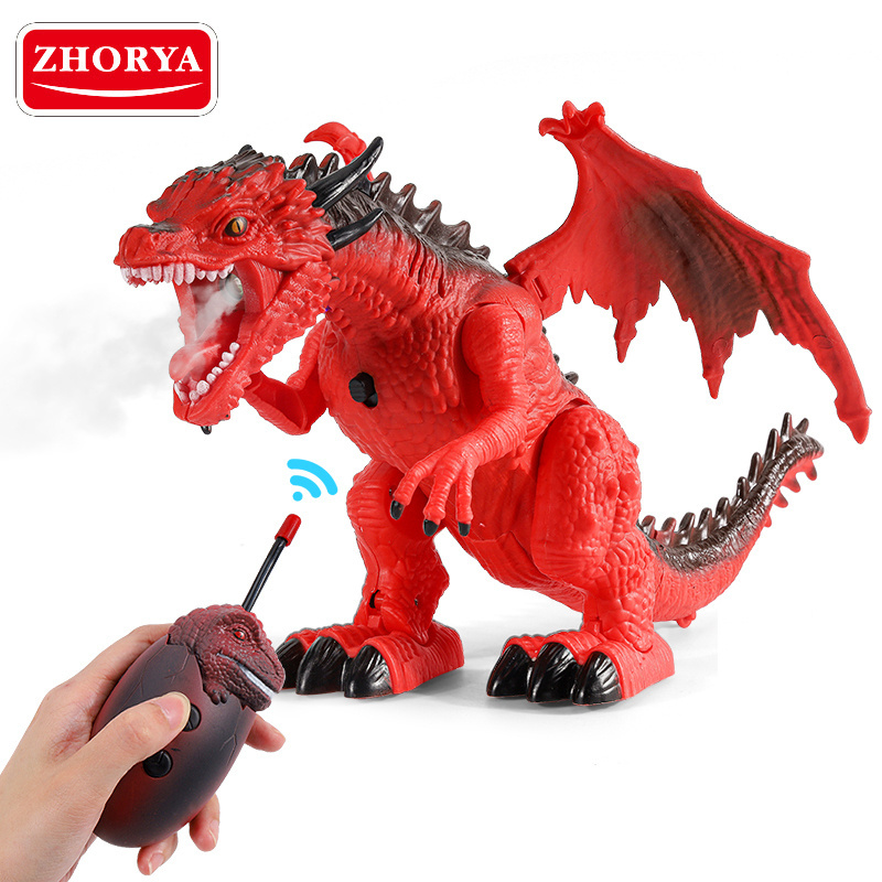 price spray walking light flying dragon children toy animal plastic remote control dinosaurs toy