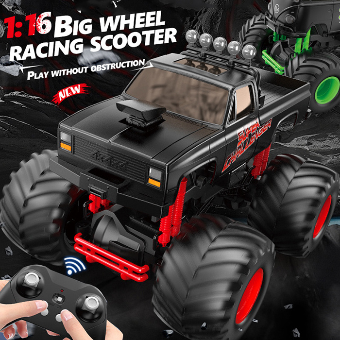 Oem Logo Electric 1/16 Big Wheel Racing Hobby Rc Car Toys Off Road Vehicle Rc Monster Truck