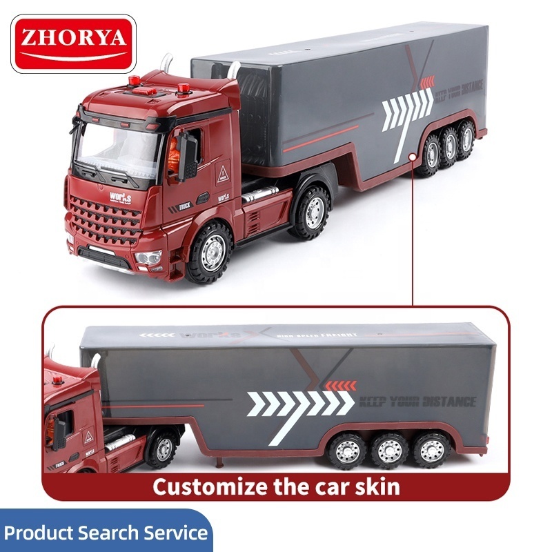 2.4G Remote Control Container Truck Toy Tractor Trailer Truck Radio Control Toy rc truck and trailer