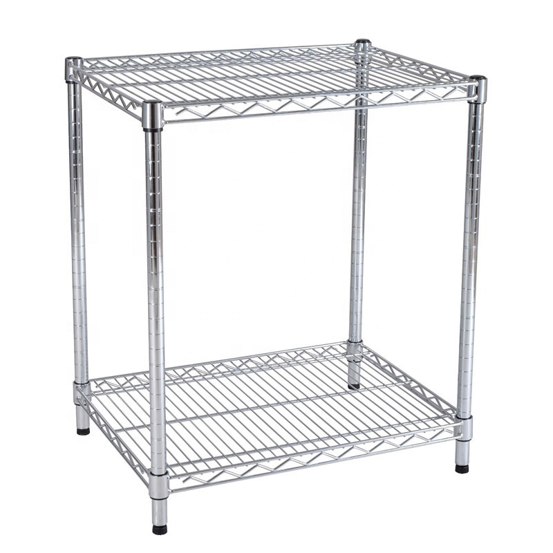 Leenol Industrial Wire Mesh Trolley Wire Shelf Storage Trolley with Wheels