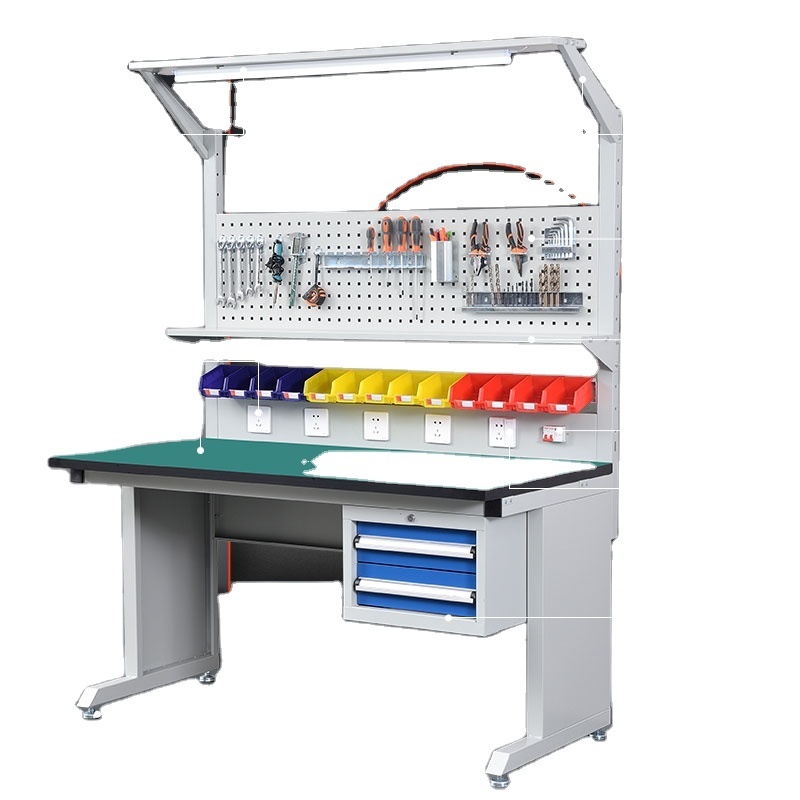 Leenol Heavy table ESD workbench lab bench electronic Work table Lab Furniture  Adjustable Workbench Lab Workbench