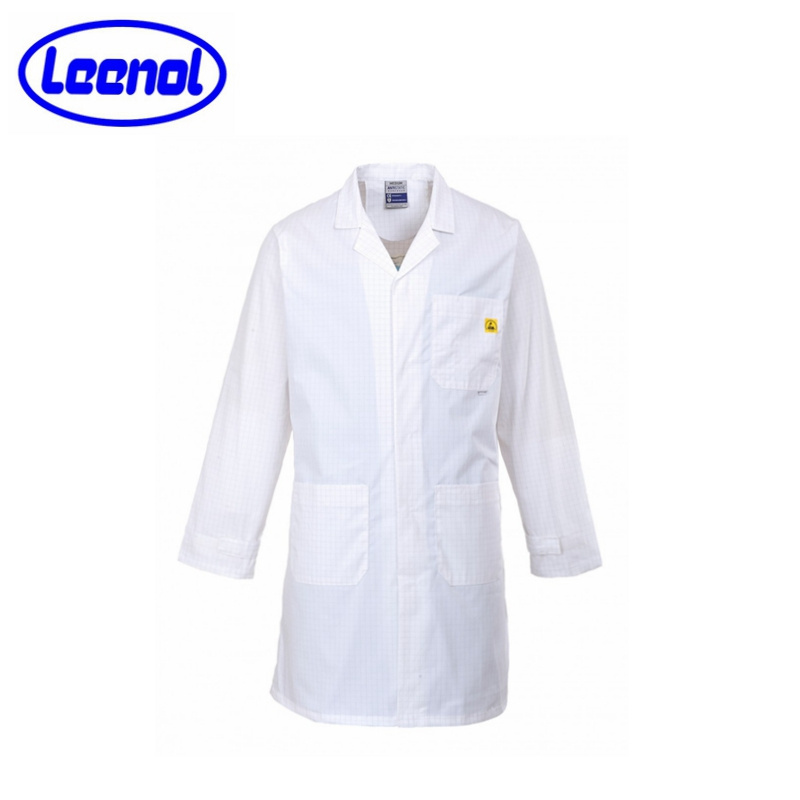 LN1560101 Laboratory Coat ESD Cleanroom Garment Antistatic Gown