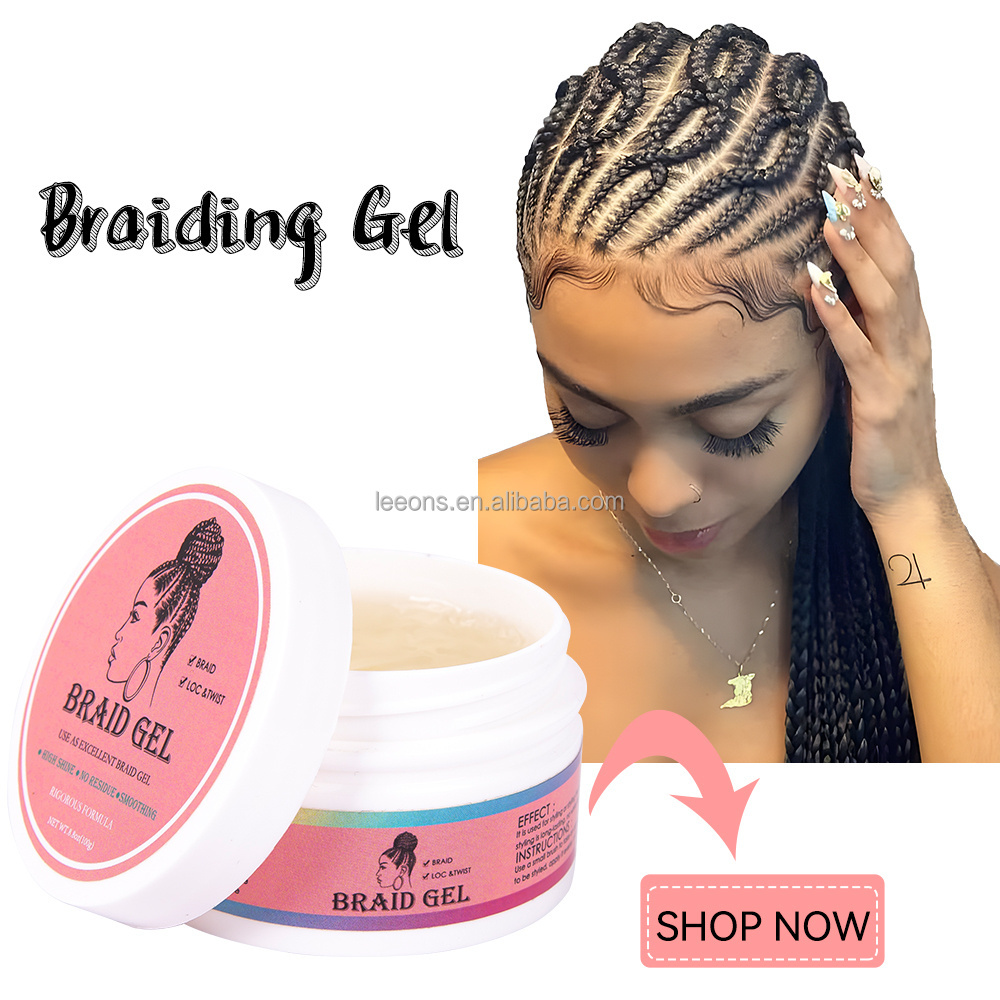 Wholesale Private label All Day loc n twists braids strong hold edge control Braid gel extra hold custom logo for Hair braiding