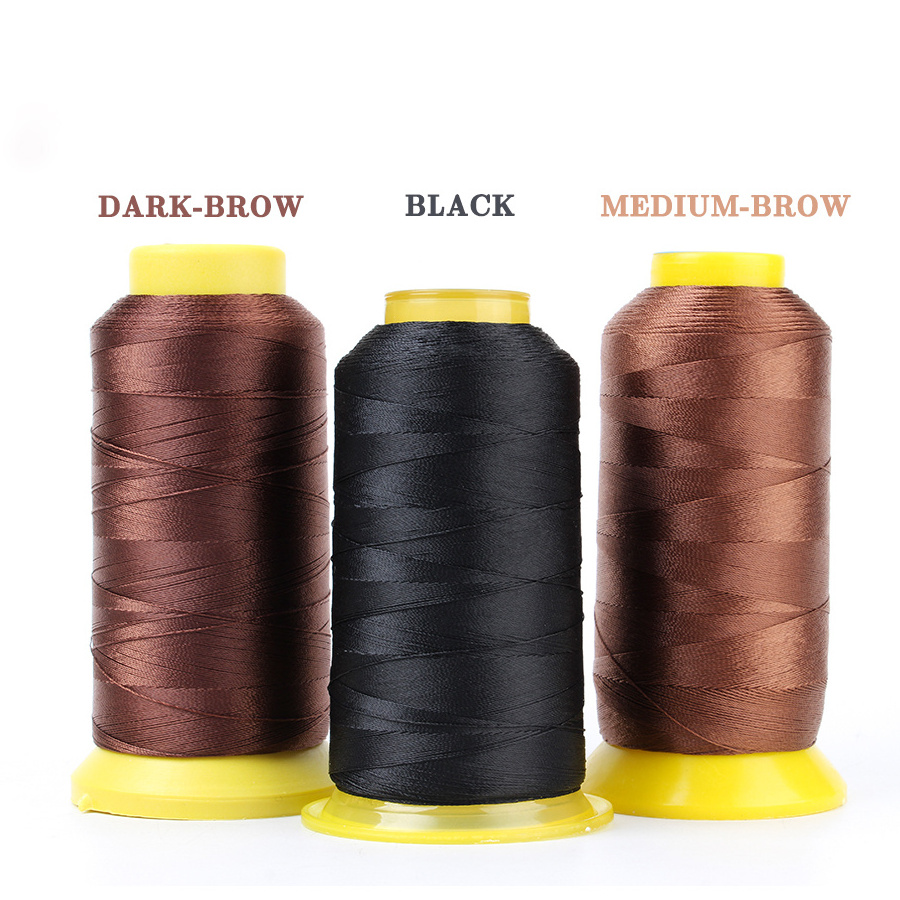 Leeons Hair Extension Accessory Weaving Hair Sewing Nylon Threads for Machine Weft Hair Extension Wig Making Tools