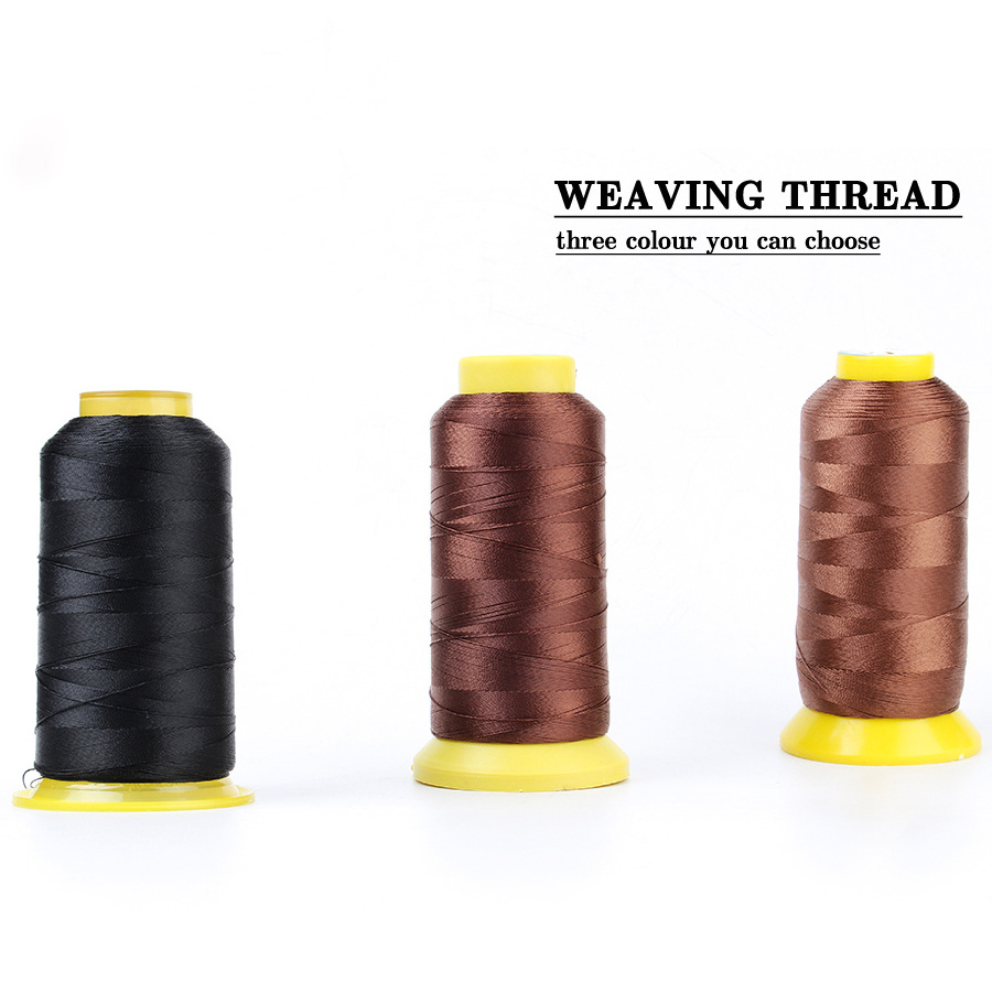 Leeons Hair Extension Accessory Weaving Hair Sewing Nylon Threads for Machine Weft Hair Extension Wig Making Tools