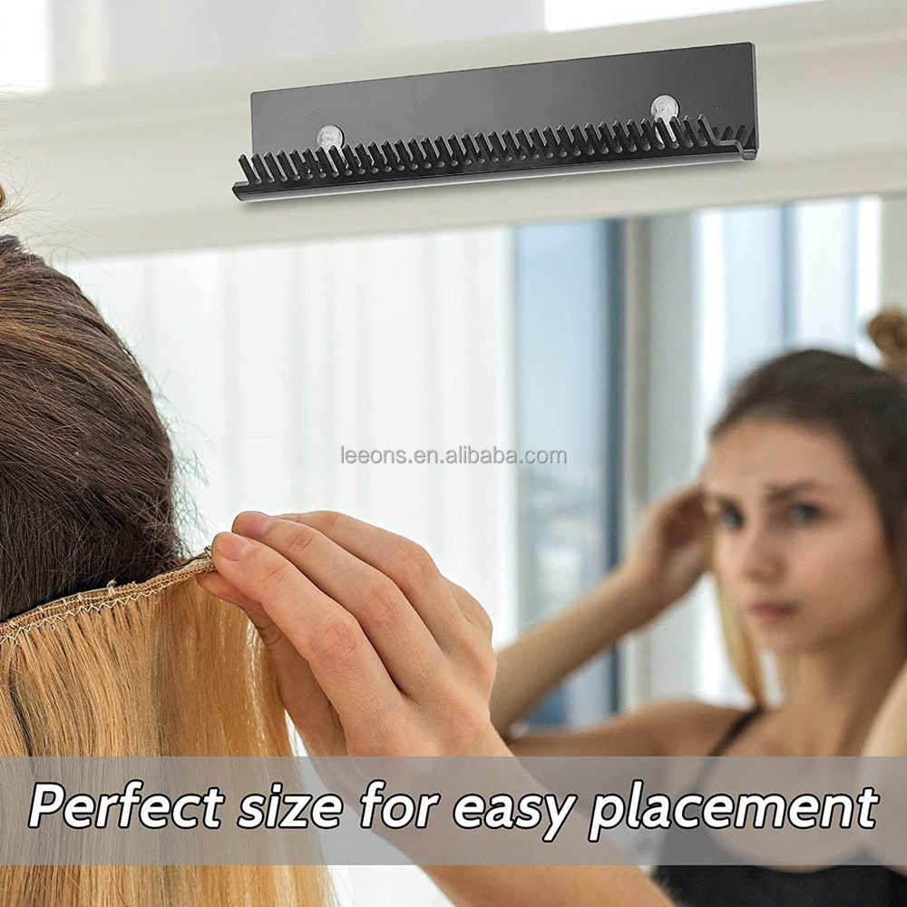 Multifunctional Wall Mounted Hair Extension Tools Wigs Stand Hair Extension Holder Acrylic Displays Rack