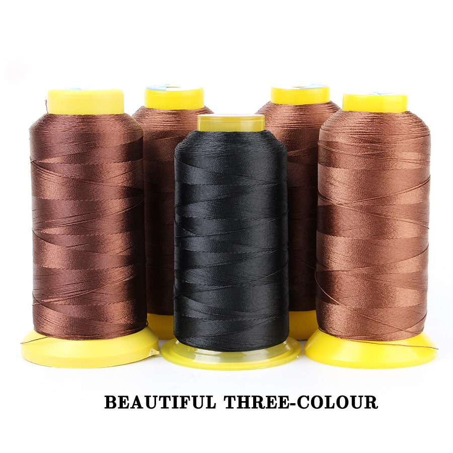 Leeons Hair Extension Accessory Weaving Hair Sewing Nylon Threads for Machine Weft Hair Extension Wig Making Tools