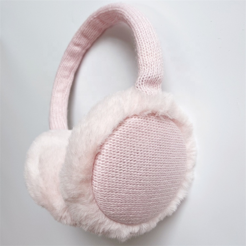 Fashion Soft comfortable Warm earmuff wired Plush headphone winter Cute headset for girls boy wired Fluffy headphone