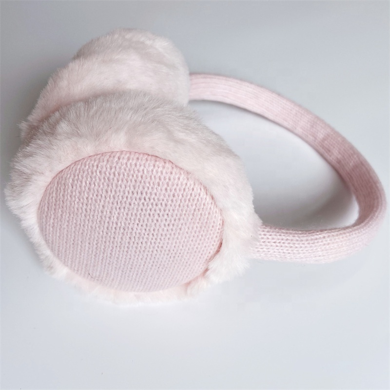 Fashion Soft comfortable Warm earmuff wired Plush headphone winter Cute headset for girls boy wired Fluffy headphone