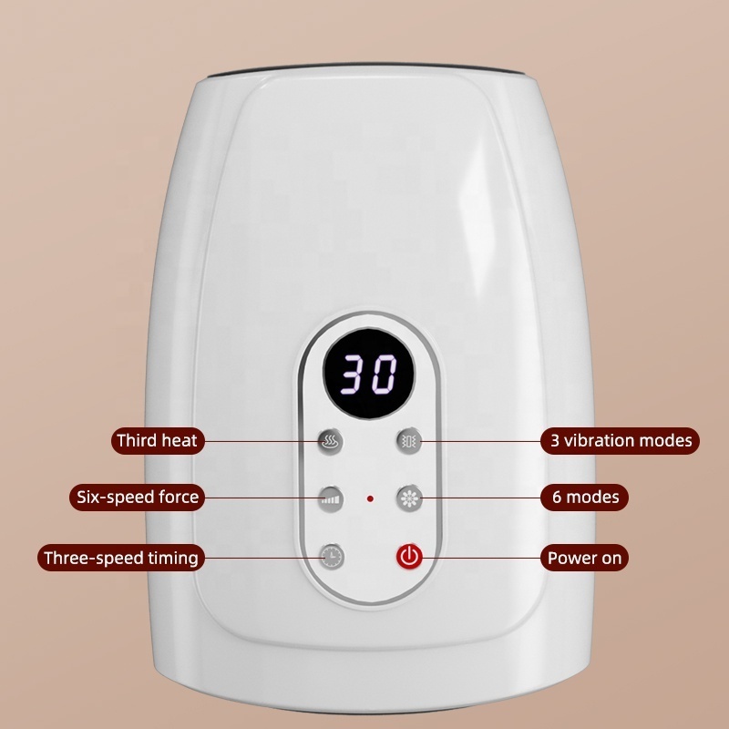 Leercon Cooling and Heating Electrotherapy Vibrating Acupoint Finger Cordless Electric Hand Massager with Compression