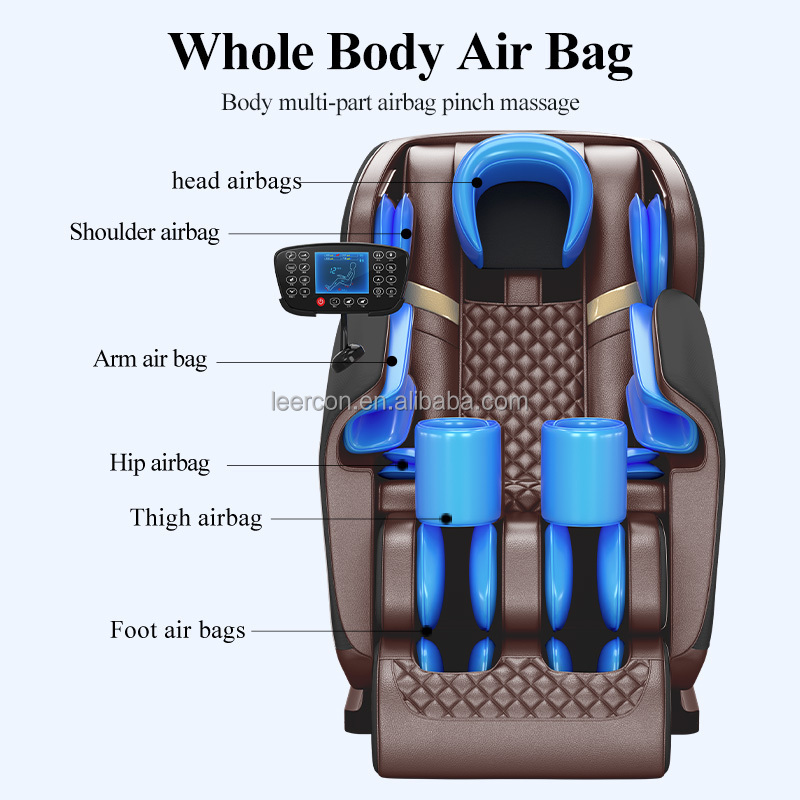 2023 best quality multifunction Full Body 4d sl track zero gravity shiatsu massage chair