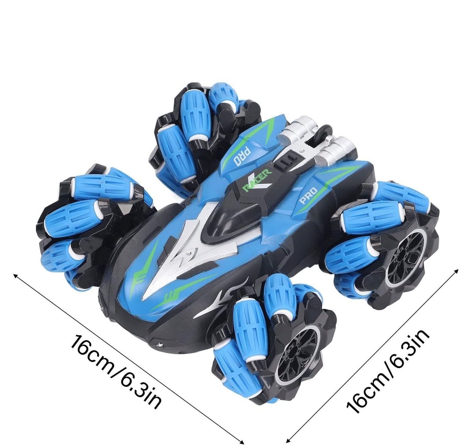 RC Stunt Drift Car, High Speed 360 Degree Rotation Rechargeable Transverse Tires 2.4G Remote Control Car Cool