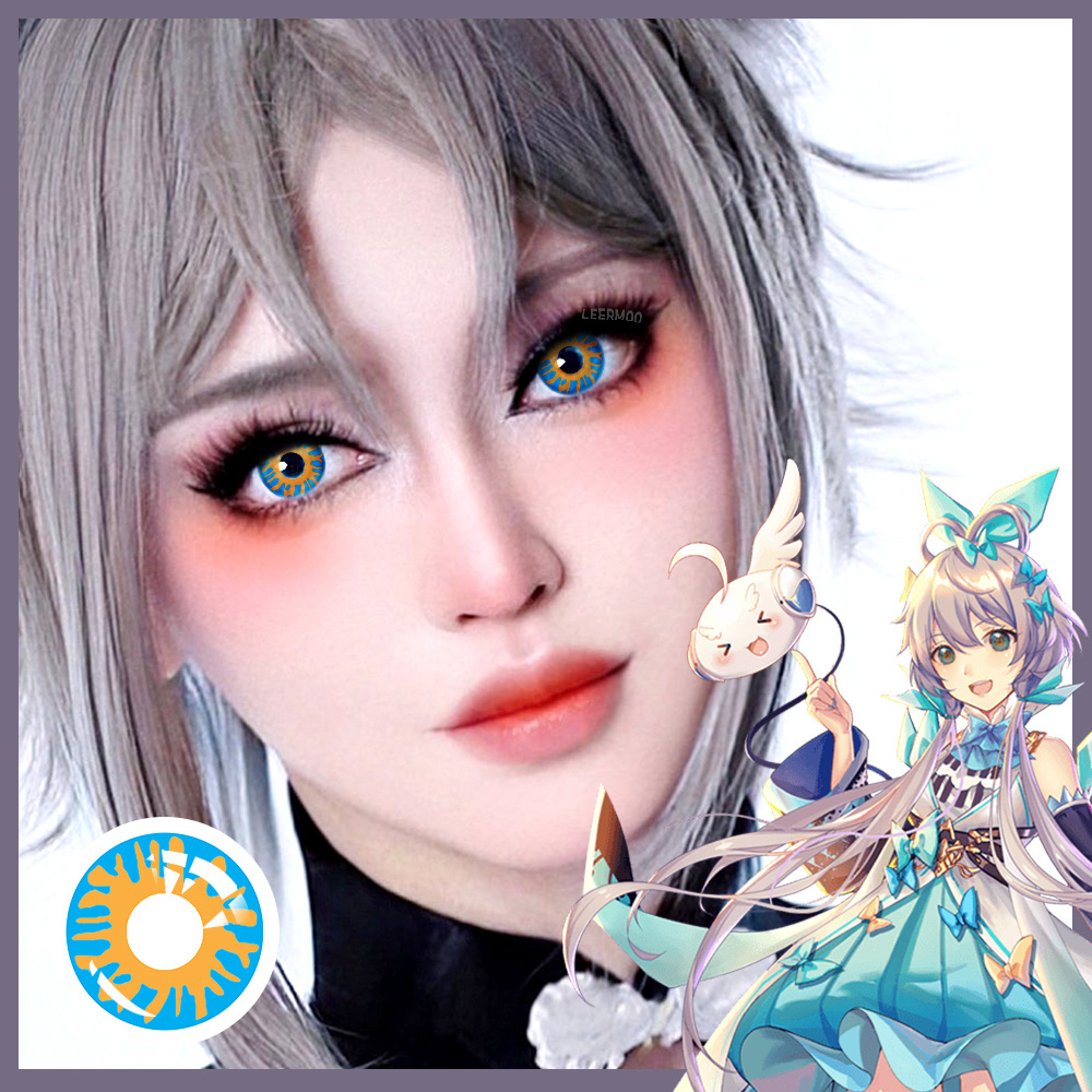 Leermoo Anime Myopia Contact Lenses -1.00 to -8.00 Crazy Cosplay Halloween Yearly Use Colored Contact Lenses Wholesale contacts