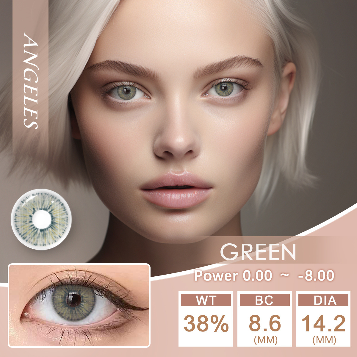 Lalens 14.2MM Urban Layer Contact Lenses Color Premium Quality Wholesale Private Label Lenses Eye Contact Blue With Power