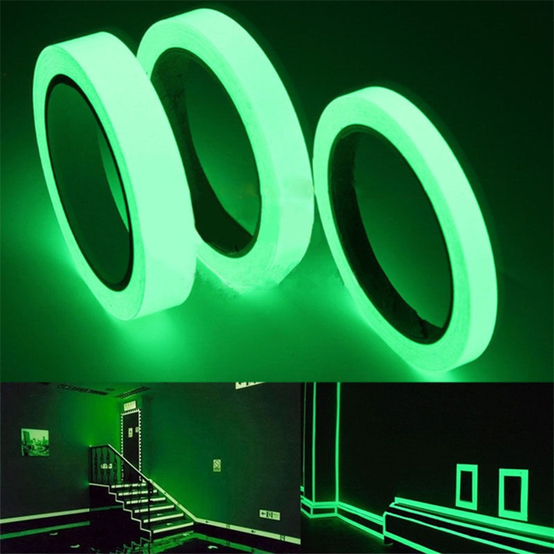 Luminous Tape Fluorescent Night Self adhesive Glow In Dark Safety Film Sticker Safety Security Stage Decor home gym Decoration