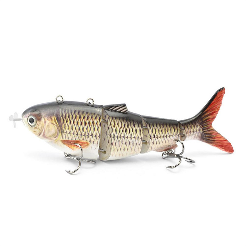 Robotic Fishing Lure USB Rechargeable Self Swimming  Smart Lures Automatic Electronic Fish Multi joint Bait Handy