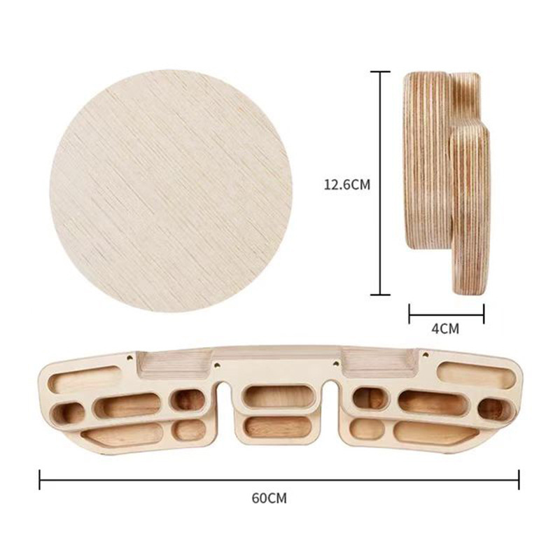 Wooden Hang Board Rock Climbing Fingerboard Doorway Hand Strengthener Equipment for Training Finger Grip and Pull Up