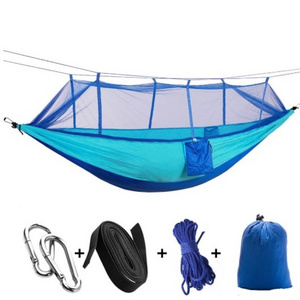 1-2 Person Outdoor Mosquito Net Parachute Hammock Camping Hanging Sleeping Bed Swing Portable Double Chair Hamac