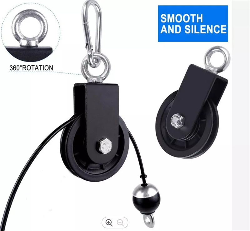 Pulley Cable System  Fitness Lift Tricep Rope Loading pin  Adjustable Length for Home Gym  Equipment