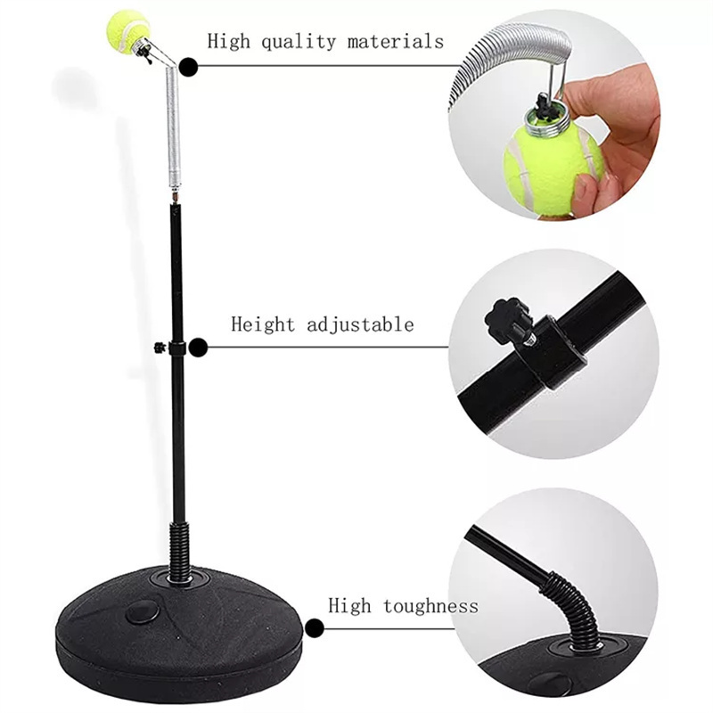 Adjustable Tennis Ball Trainer with base  Swing Trainer Practice Training Tool Tennis Grip