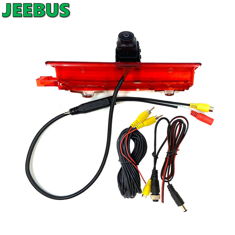 HD Fish-Eye Lens Waterproof Night Vision Parking Reverse Camera Caddy High Level Brake Light Rear View Camera with 4.3