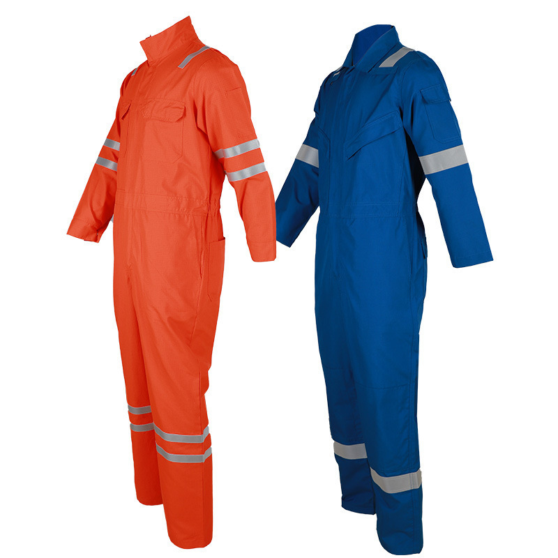 Wholesale OEM Custom Hi Vis Road Way Safety Reflective Coverall Construction Workwear frc Clothing Fire Retardant Coverall