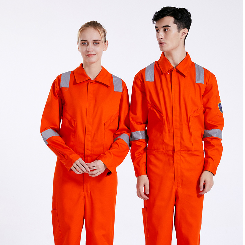 Wholesale Men Black Safety Fire Retardant Coverall Industrial Workwear Mechanics Oil Resistant Fireproof Working  Coveralls