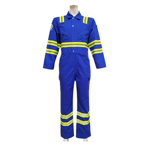 Wholesale Fire Resistant Workwear Safety Clothing Flame Retardant Reflective Hi vis Long Sleeve Work Wear Fr Coverall