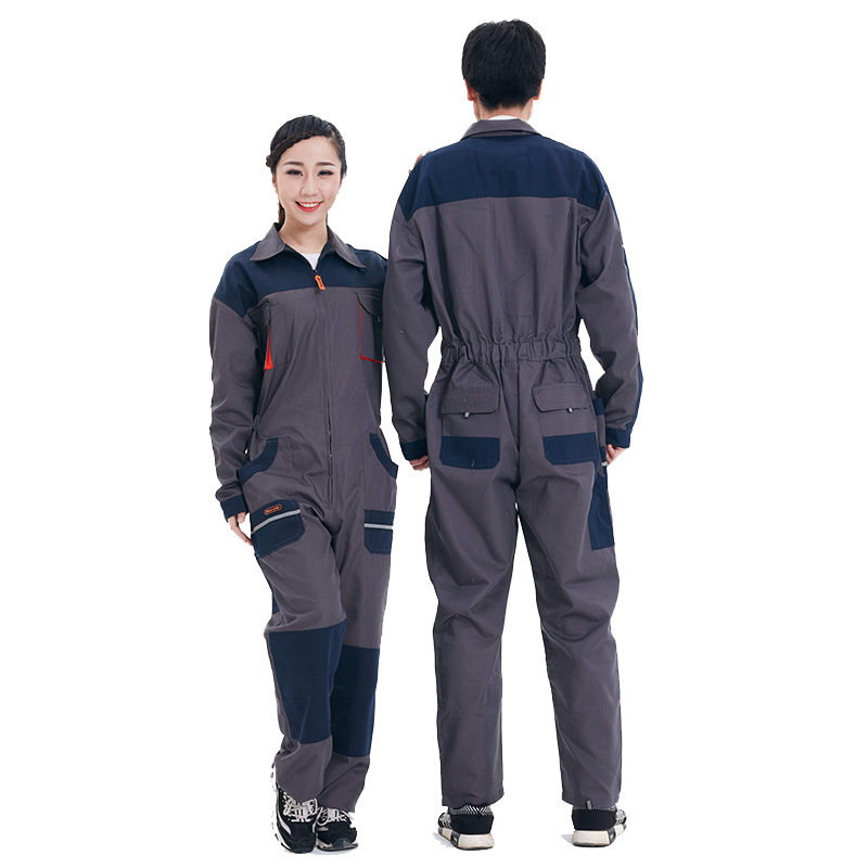 Wholesale custom blue workers reflective overall safety hi vis clothing workwear flame retardant coverall