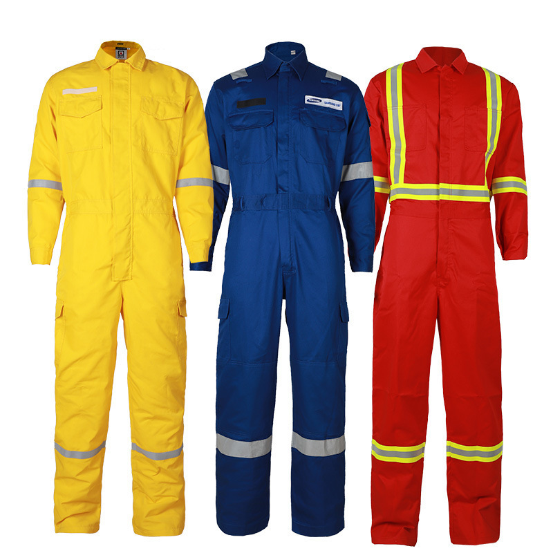 Wholesale OEM Custom Hi Vis Road Way Safety Reflective Coverall Construction Workwear frc Clothing Fire Retardant Coverall